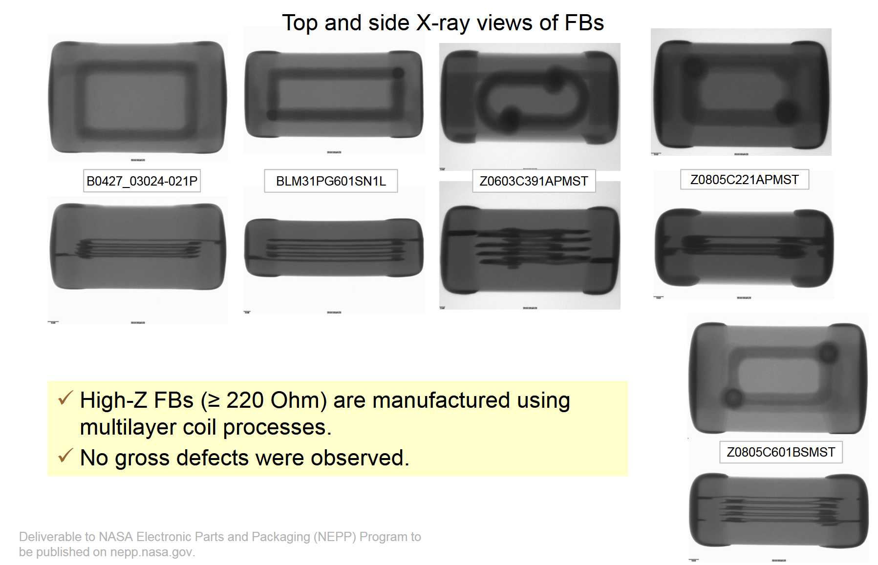 Ferrite bead X-ray | Credit: NASA